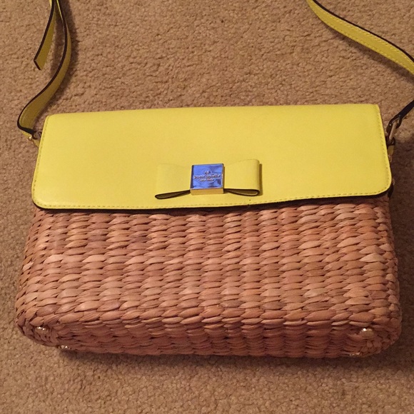 kate spade Handbags - Kate Spade Basket Purse Neon Yellow